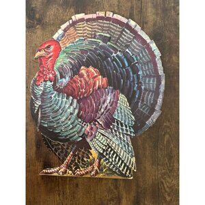 Vintage Thanksgiving Turkey Die Cut Decoration